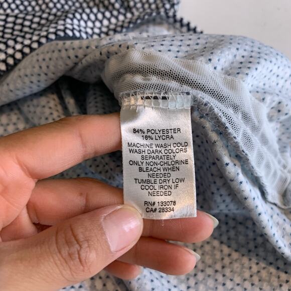 Lucky In Love Tank Top Womens 2XL XXL White Navy Scoop Neck Sleeveless Stretch - Picture 9 of 11